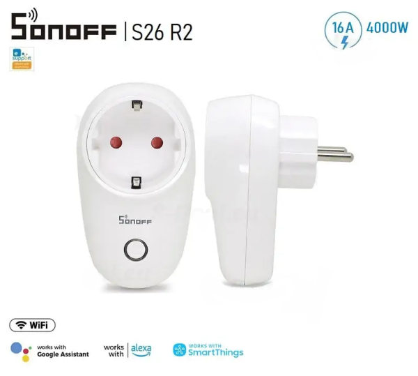 Sonoff Bulgaria SONOFF S26R2 WiFi Интелигентен Контакт