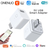 ONENUO Tuya WiFi Интелигентен Micro USB Захранващ адаптер 5V