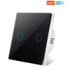 Tuya Wi-Fi Интелигентен Сензорен превключвател за осветление с 2 бутона 433RF Дистанционно управление