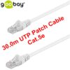GOOBAY 30M UTP Patch Cable Cat.5e Мрежов кабел Бял цвят