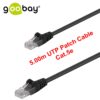 GOOBAY 5M UTP Patch Cable Cat.5e Мрежов кабел Черен цвят